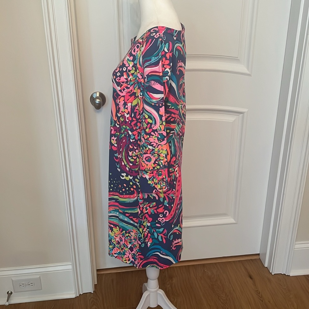 Lilly Pulitzer UPF 50+ Sophie Dress Multi Beach Loot Size Medium - Picture 4 of 9